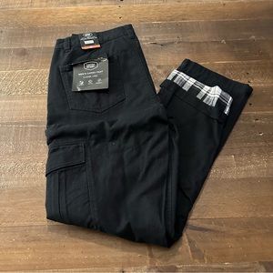 Flannel Lined Canvas Cargo pant 30” inseam